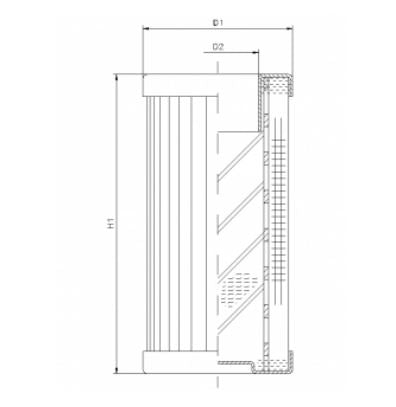 DMD0011W10B hydraulic filter element
