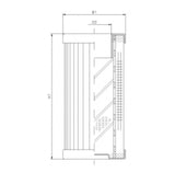DMD0011W500B hydraulic filter element