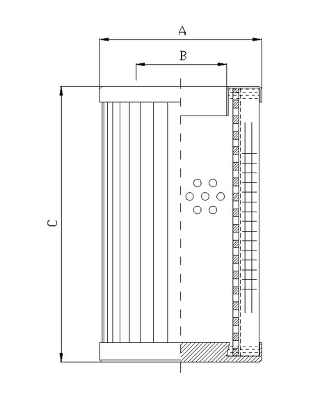 DMD0015F05B Filter element for pressure filter