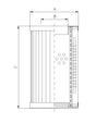 DMD0015W10B Filter element for pressure filter