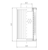 DMD0015W300B Filter element for pressure filter