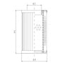 DMD0015W300B Filter element for pressure filter