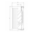 DMD0030B149B hydraulic filter element