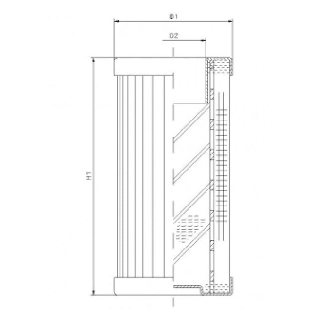 DMD0030E10B/ESD hydraulic filter element