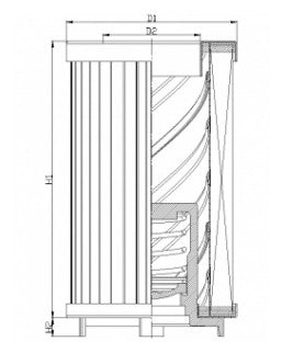 DMD0044C25B3 hydraulic filter element