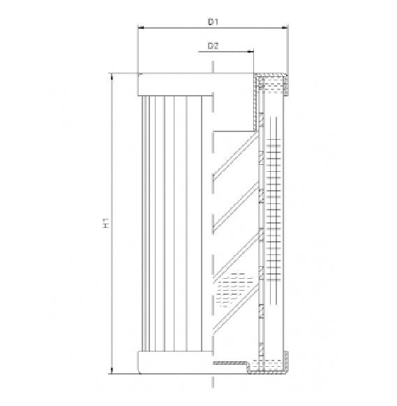 DMD0045E05B/ESD hydraulic filter element