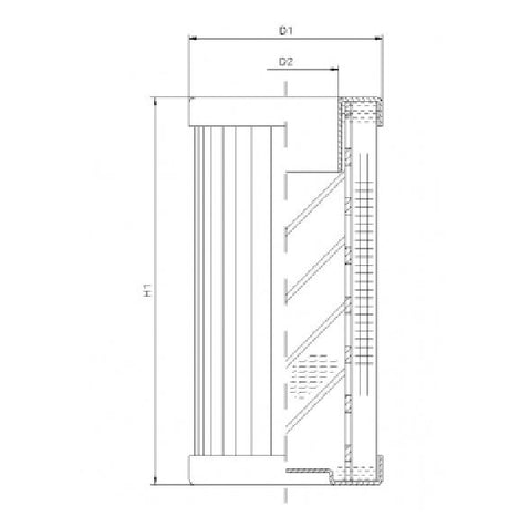 DMD0045E10B/ESD hydraulic filter element