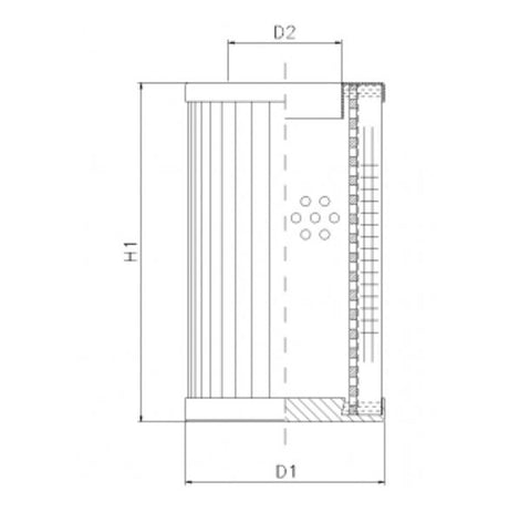 DMD0045W10B hydraulic filter element