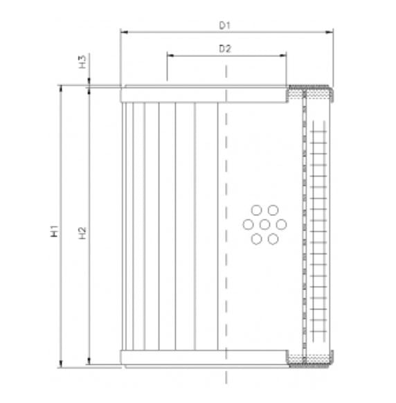 DMD024E10B hydraulic filter element