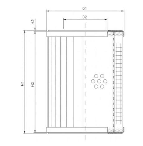DMD024L10B hydraulic filter element