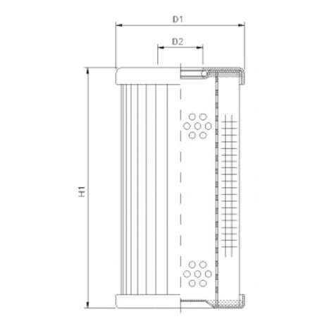 DMD034B40B hydraulic filter element
