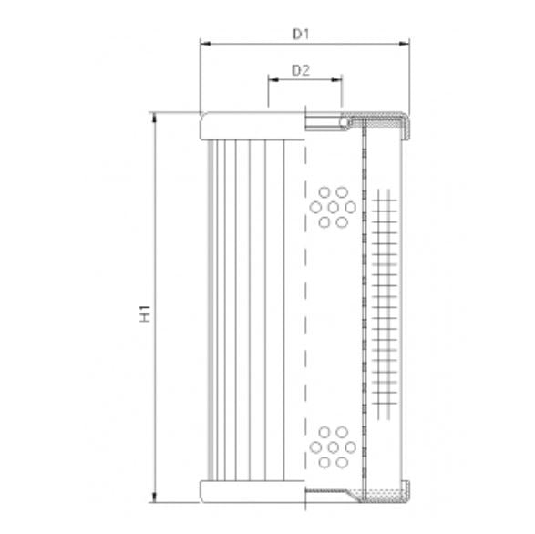 DMD034E10B hydraulic filter element