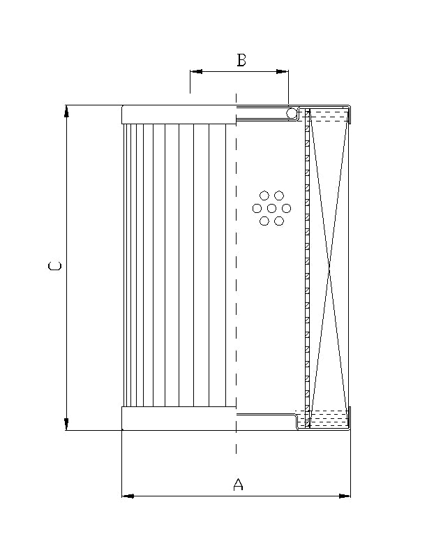 DMD034K10B Filter element for pressure filter