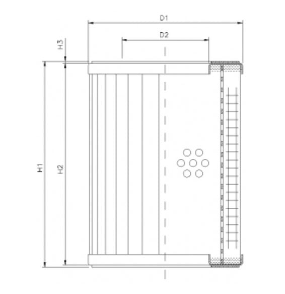 DMD059B60B hydraulic filter element