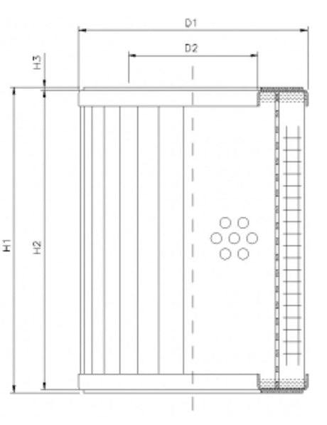 DMD059E10B filter element for pressure filter