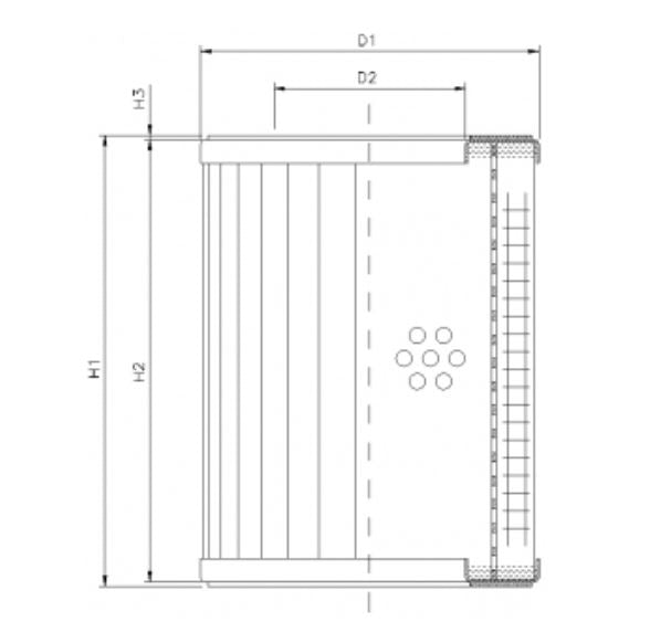 DMD087B10B hydraulic filter element