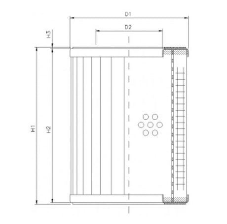 DMD087B10B hydraulic filter element