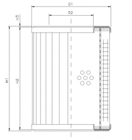 DMD087B200B Filter element for pressure filter