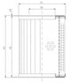 DMD087B200B Filter element for pressure filter