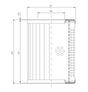 DMD087L10B hydraulic filter element