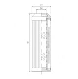 DMD125F03B hydraulic filter element
