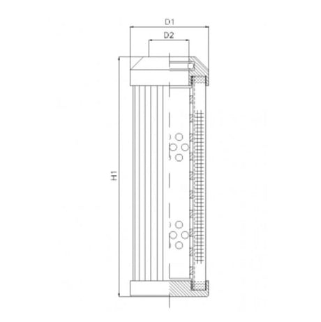DMD125W25B hydraulic filter element