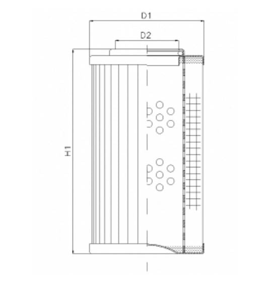 DMD127K20B Filter element for pressure filter
