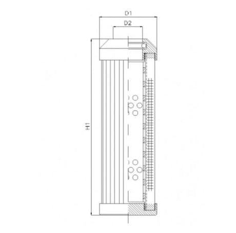 DMD127W100B hydraulic filter element