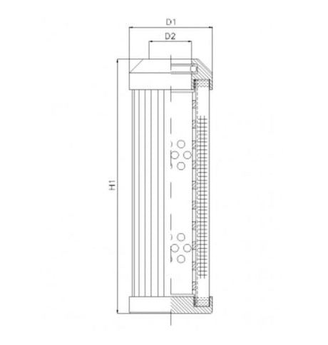 DMD149D20B hydraulic filter element