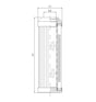 DMD149D20B hydraulic filter element