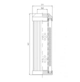 DMD149W10B hydraulic filter element