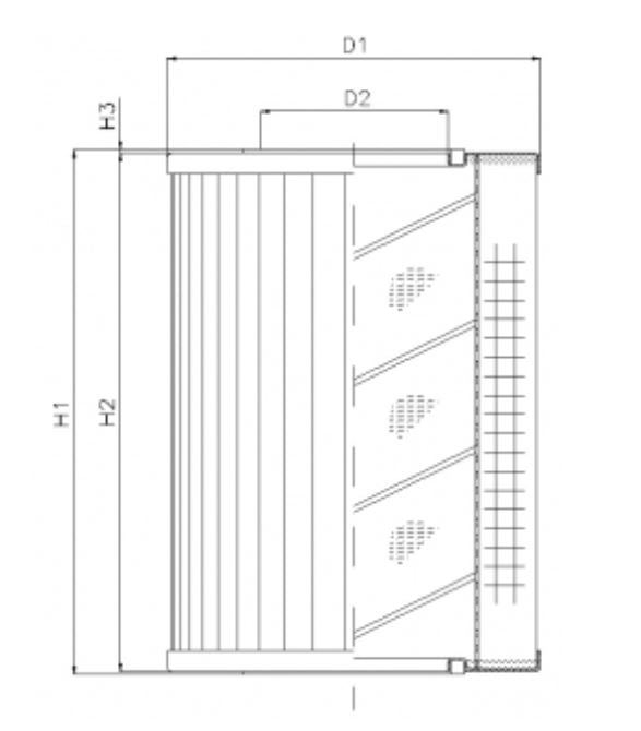 DMD218B100B Filter element for pressure filter