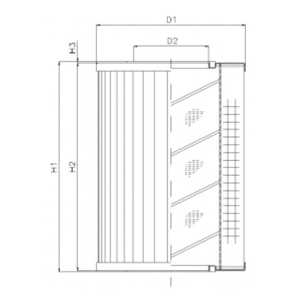 DMD218F03B hydraulic filter element
