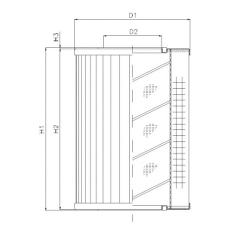DMD218F03B hydraulic filter element