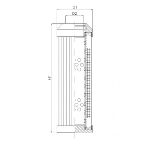 DMD243B100B hydraulic filter element