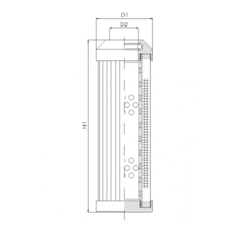 DMD243B25B hydraulic filter element
