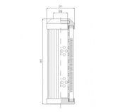 DMD243E03B hydraulic filter element