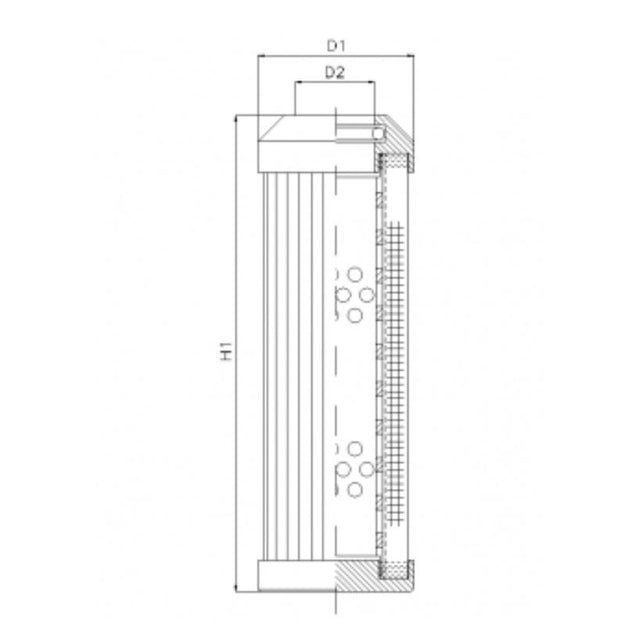 DMD243E05B hydraulic filter element