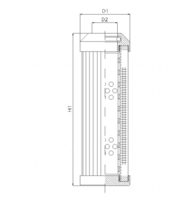 DMD243E20B hydraulic filter element