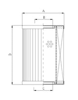 DMD362B60B Filter element for pressure filter