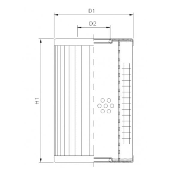 DMD362K10B hydraulic filter element