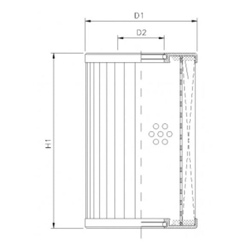 DMD362W60B hydraulic filter element