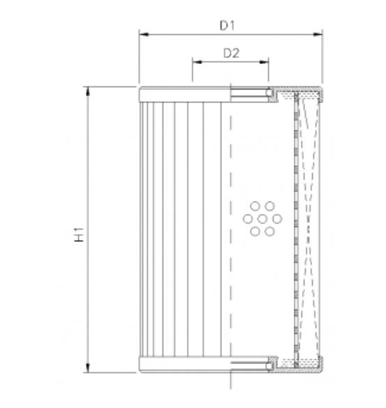 DMD362W60B hydraulic filter element