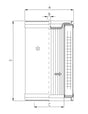 DMD753L10B Filter element for pressure filter