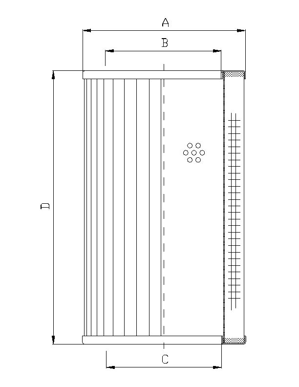 DMD761L10B Filter element for pressure filter