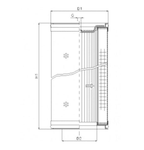 DMD821B250B Filtere element for pressure filter