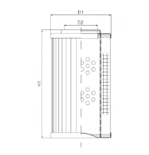 DVD20004B130B hydraulic filter element