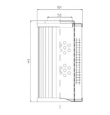 DVD20004E15B hydraulic filter element