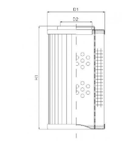 DVD20004E15B hydraulic filter element