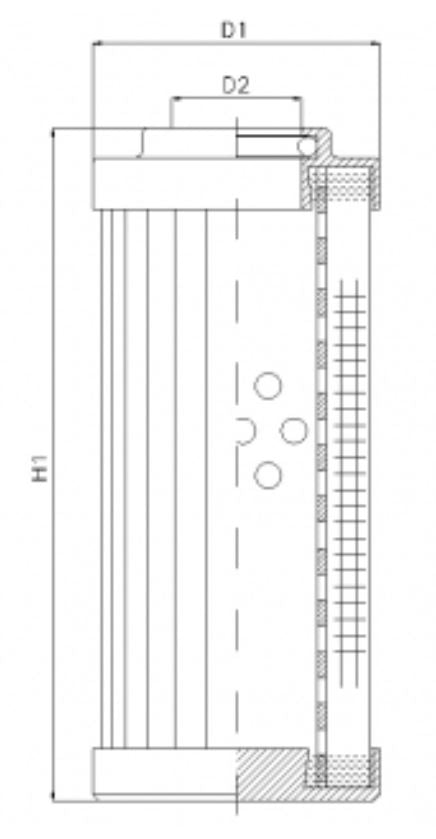 DVD20004F05B/1 Filter element for pressure filter